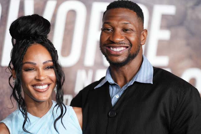 Meagan Good and Jonathan Majors at Tyler Perry’s “Divorce In The Black” New York premiere