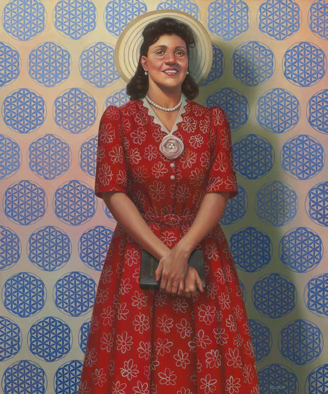 The full portrait of Henrietta Lacks in the National Portrait Gallery.