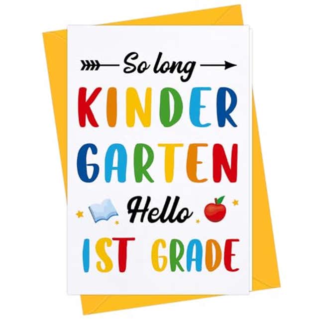 Image for article titled WhatSign Kindergarten Graduation Cards, Now 38% Off