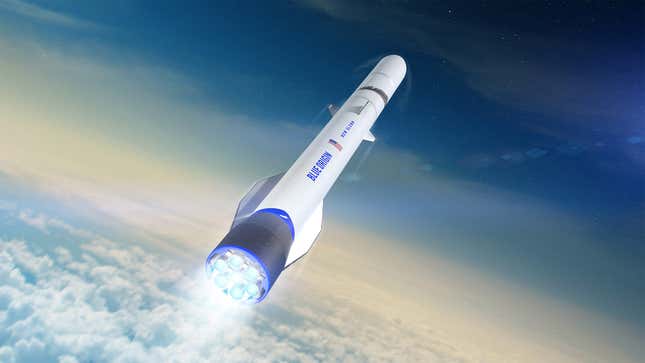 Depiction of New Glenn during launch. 