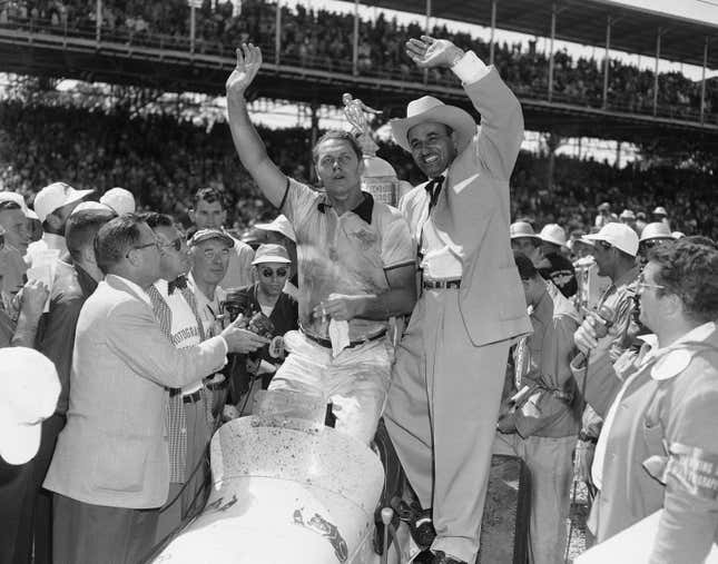 Troy Ruttman at the 1952 Indianapolis 500.