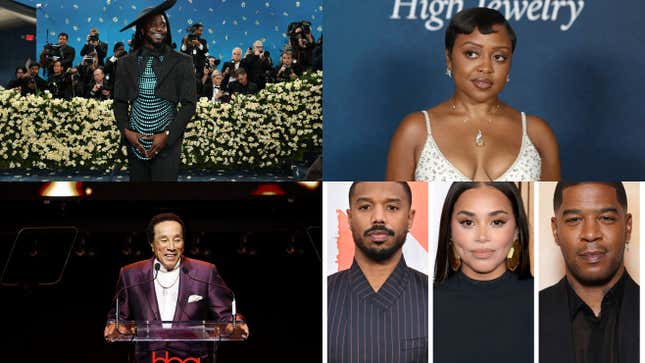Image for article titled Shaboozey's Met Gala Look Roasted, Why the Internet is Dragging Quinta Brunson, Smokey Robinson's Response to Sexual Assault Charges, Pauletta Responds to Denzel's 'Othello' Tony Snub, 13 Celebrities Named in Diddy's Jury Selection and Other Entertainment News