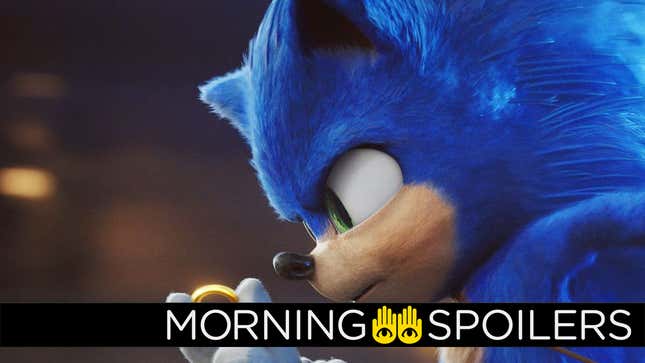 Sonic examins one of his portal-opening golden rings in the first Sonic movie.