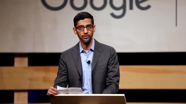 Google CEO Sundar Pichai.