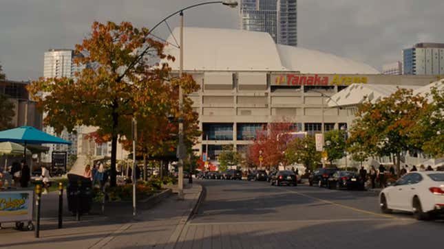 The Trap concert venue as seen from the parking lot. 