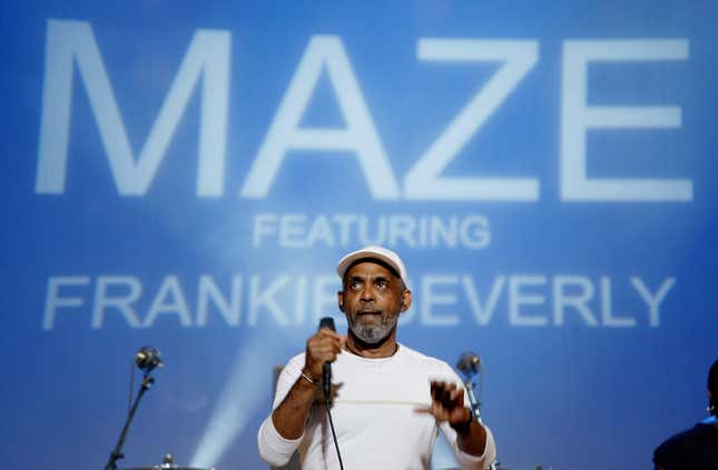 Frankie Beverly and the Maze perform at the Summer Soul Concert series at Newark Symphony Hall on July 12, 2009 in Newark, New Jersey.