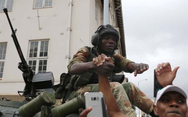 Zimbabweans are celebrating Robert Mugabe’s fall, as the 93-year-old leader tries to hold on to power