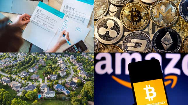 Image for article titled Amazon and Bitcoin, crypto tips, and beyond the Magnificent 7: Markets news roundup