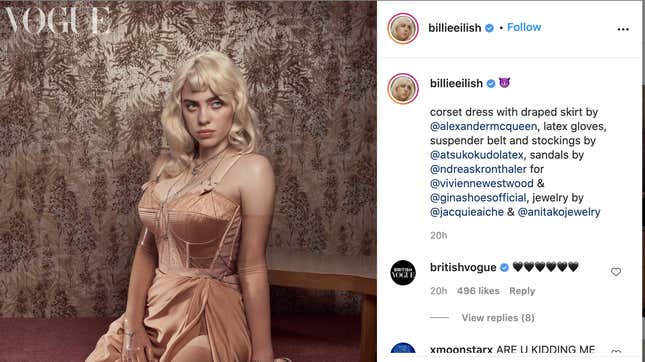 Image for article titled Hopefully Everyone Leaves Billie Eilish Alone