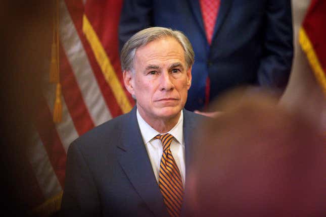 Texas Gov. Greg Abbott