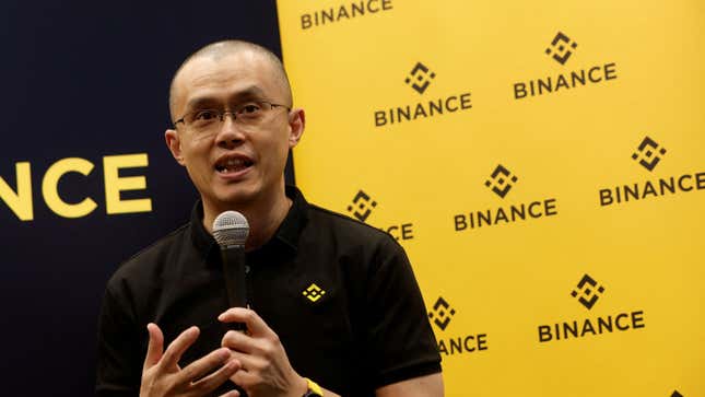 Image for article titled Binance marks the first and last time CZ plans to be a startup CEO