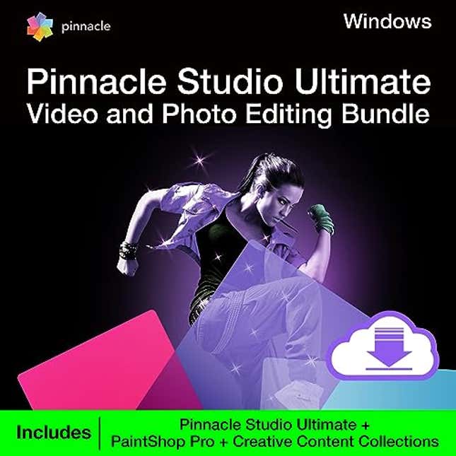 Image for article titled Pinnacle Studio Ultimate Video and Photo Bundle 2023 | Pinnacle Studio 26 Ultimate and PaintShop Pro 2023 plus exclusive collection of motion graphics, Now 89.71% Off