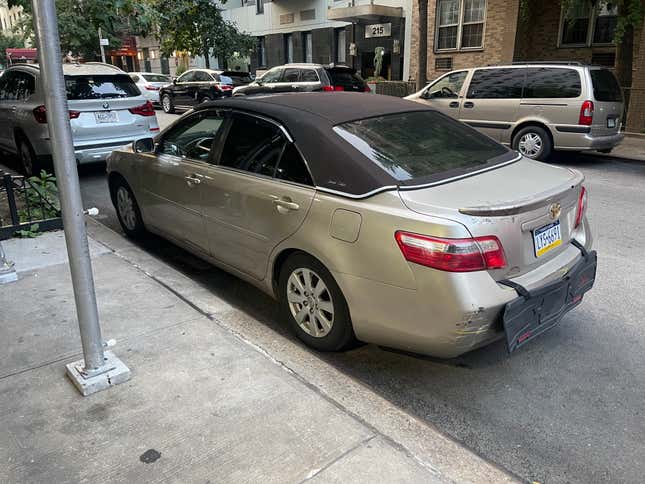 Cars on the streets of New York.