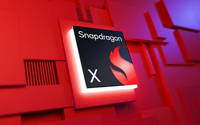 illustration of Snapdragon X chip