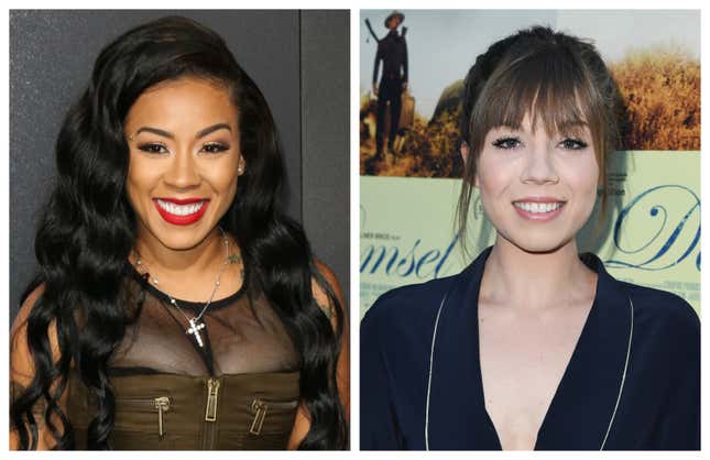 Keyshia Cole (left) and Jennette McCurdy (right)