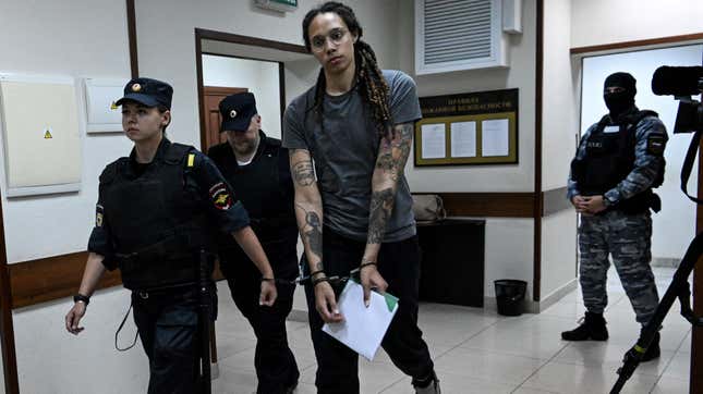 Image for article titled Brittney Griner Transferred to Russian Penal Colony, Whereabouts Unknown