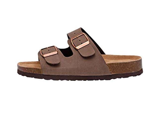 CUSHIONAIRE Women's Lane Cork Footbed Sandal With +Comfort, Now 40% Off