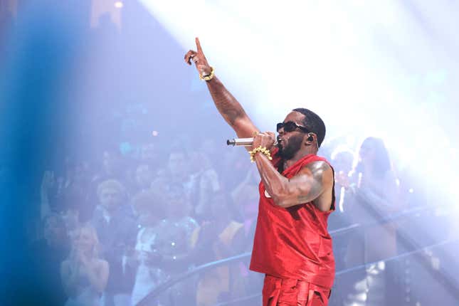 Diddy performs onstage during the 2023 MTV Video Music Awards at Prudential Center on September 12, 2023 in Newark, New Jersey.
