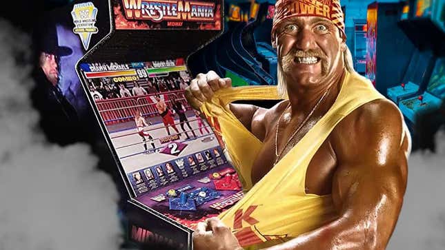 Promo imagine for WWF WrestleMania shows Hulk Hogan.