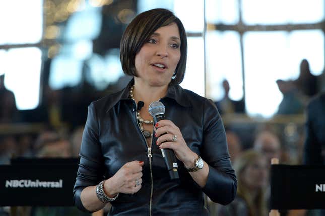 Linda Yaccarino speaking at an event