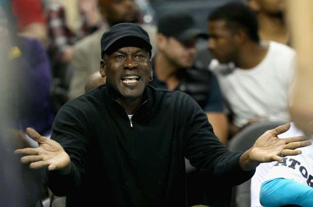 Image for article titled Michael Jordan is to blame for Jerry Krause&#39;s widow being booed
