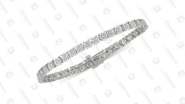 Diamond Tennis Bracelet (1/4 ct. t.w.) in Sterling Silver | $80 | 68% Off | Promo Code: VDAY