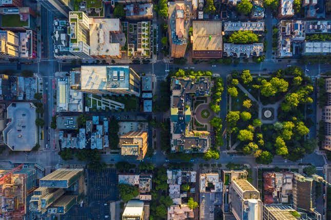 Aerial view of Chicago