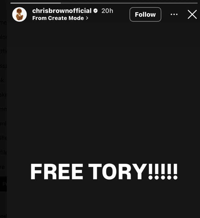 Image for article titled Chris Brown, Drake and All the Male Artists Who Signed a Petition to Free Tory Lanez