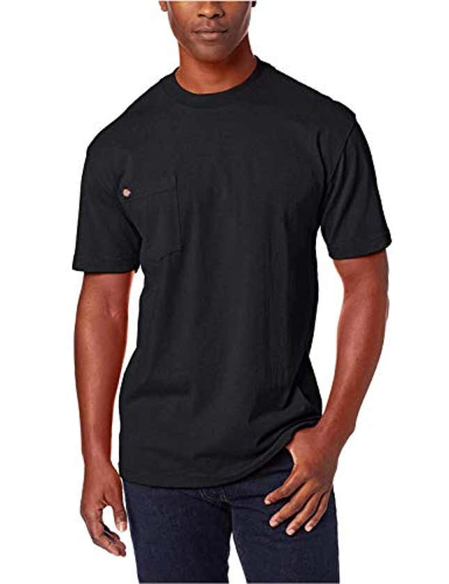 Image for article titled Dickies mens Heavyweight Crew Neck Short Sleeve Tee Henley Shirt, Now 32% Off