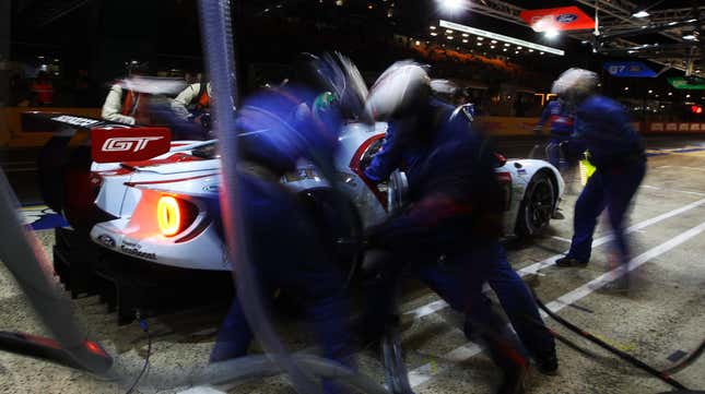 The GTE Pro Ford GT of Ryan Briscoe, Richard Westbrook and Scott Dixon at Le Mans 2019