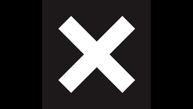 A screenshot of the black and white album cover for The XX. 