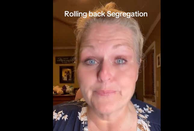 Image for article titled White Woman on Tiktok Begs White Folks to Fight Trump&#39;s Segregation Push, But Black People&#39;s Response Will Surprise You... If You&#39;re White