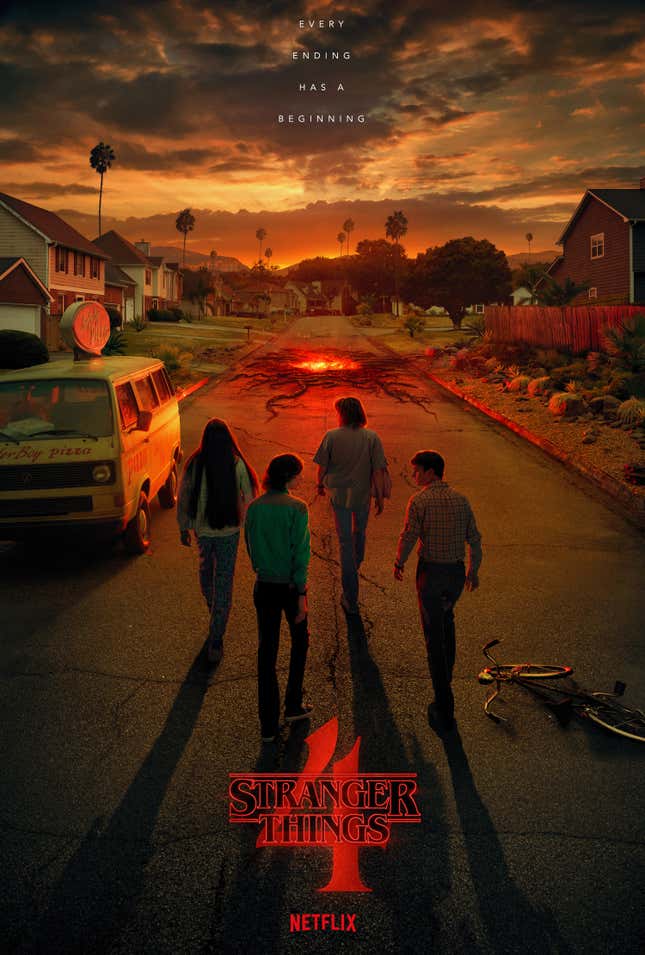 Image for article titled Stranger Things Season 4 Will Be Supersized, Beginning This May