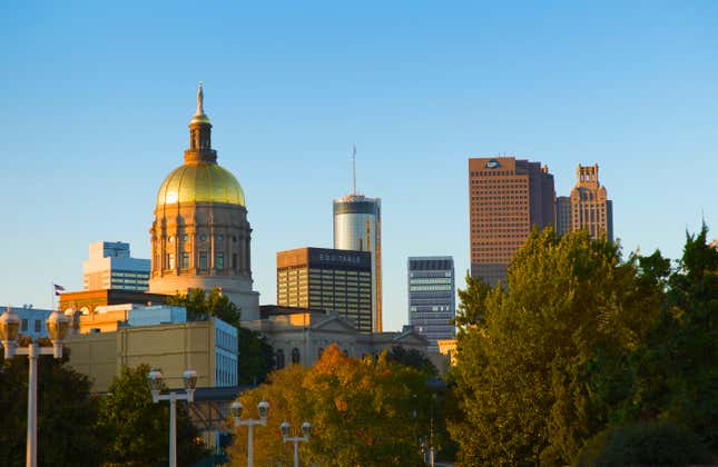 USA, Georgia, Atlanta, View of downtown