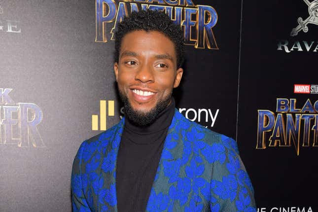 Chadwick Boseman attends the screening of Marvel Studios’ “Black Panther” hosted by The Cinema Society on February 13, 2018 in New York City.