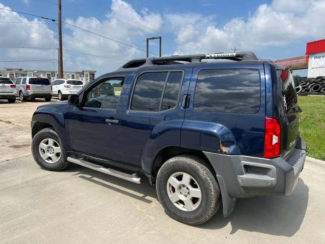 A used Blue Nissan Xterra