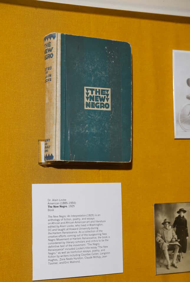 INGLEWOOD-CA-FEBRUARY 15, 2023: The New Negro by Dr. Alain Locke is displayed in The Kinsey Collection Exhibition at SoFi Stadium in Inglewood on February 15, 2023. 