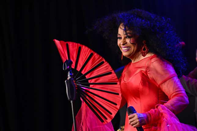 Diana Ross performs at the closing reception of the Milken Institute Global Conference in Beverly Hills, California on May 3, 2023. 