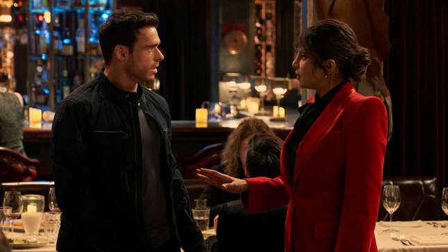 Richard Madden and Priyanka Chopra Jonas in Citadel