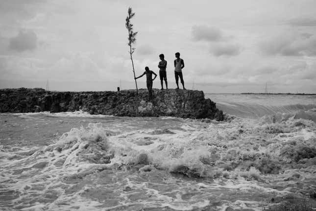 Photos: This is life on a sinking island