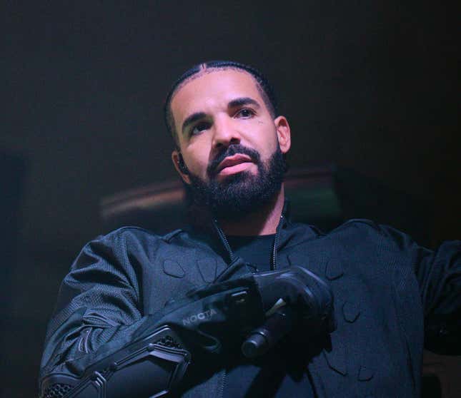 Drake performs during Wicked (Spelhouse Homecoming Concert) Featuring 21 Savage at Forbes Arena at Morehouse College on October 19, 2022 in Atlanta, Georgia.