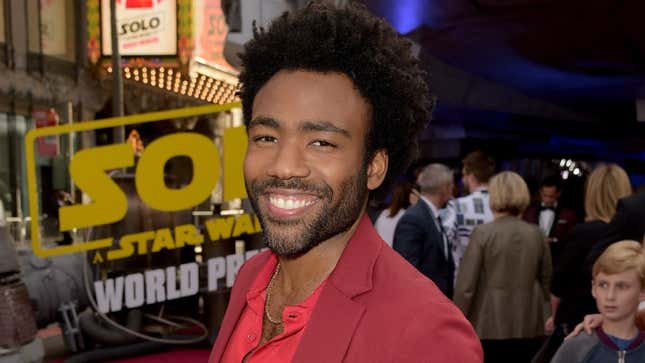 Donald Glover at the premiere of Solo: A Star Wars Story.