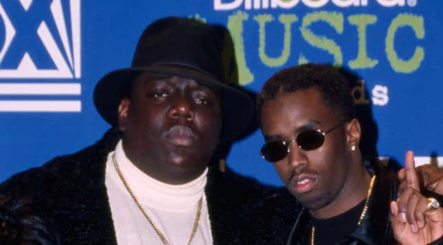 Biggie, left; Diddy.