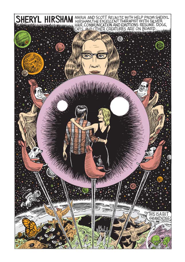 Image for article titled Maria Bamford and Scott Marvel Cassidy talk to us about their new graphic novel, Hogbook And Lazer Eyes