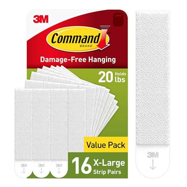 Image for article titled Command 20 lb XL Heavyweight Picture Hanging Strips 16 Pairs (32 Command Strips), Now 40% Off