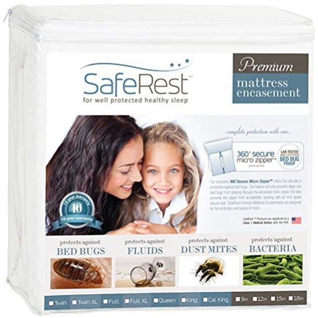 Image for article titled Unbelievable 60% Off on SafeRest Zippered Mattress Protector