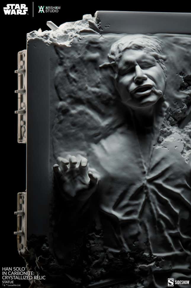 Image for article titled Han Solo Is a Literal Work of Art in a Stunning New Sideshow Statue