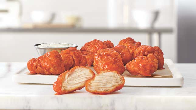 Arby's boneless wings on white countertop