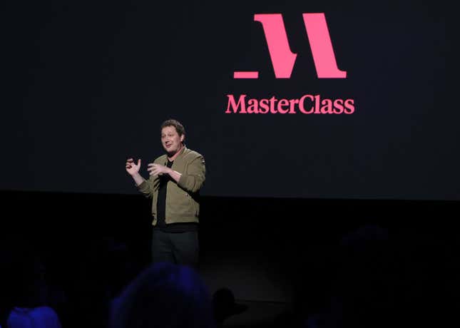 A photo of MasterClass CEO David Rogier.