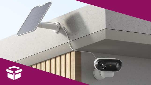 Image for article titled Save 30% on a Solar-Powered Security Camera for Your Home for Prime Day